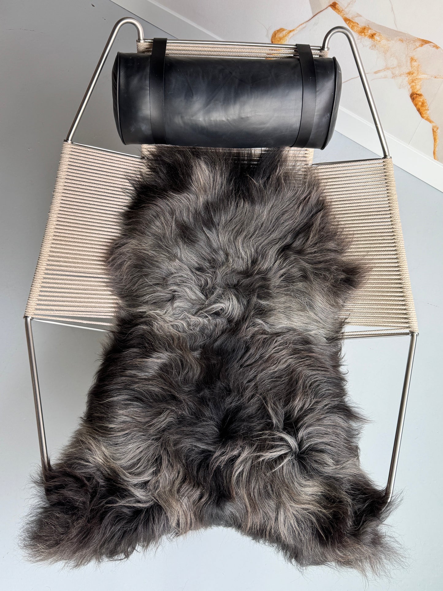 ONE OF A KIND XL Dark Grey Icelandic Sheepskin