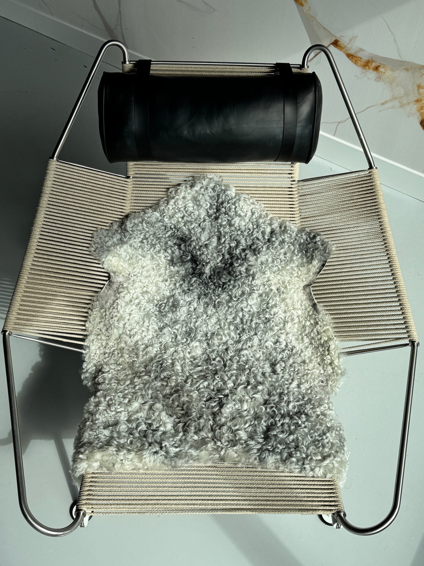 ONE OF A KIND Silver Medium Wool Gotland Sheepskin