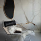 ONE OF A KIND White with single Brown/Grey spot Icelandic Sheepskin