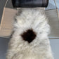 ONE OF A KIND White with single Brown spot Icelandic Sheepskin