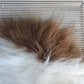 ONE OF A KIND White with Brown top Icelandic Sheepskin