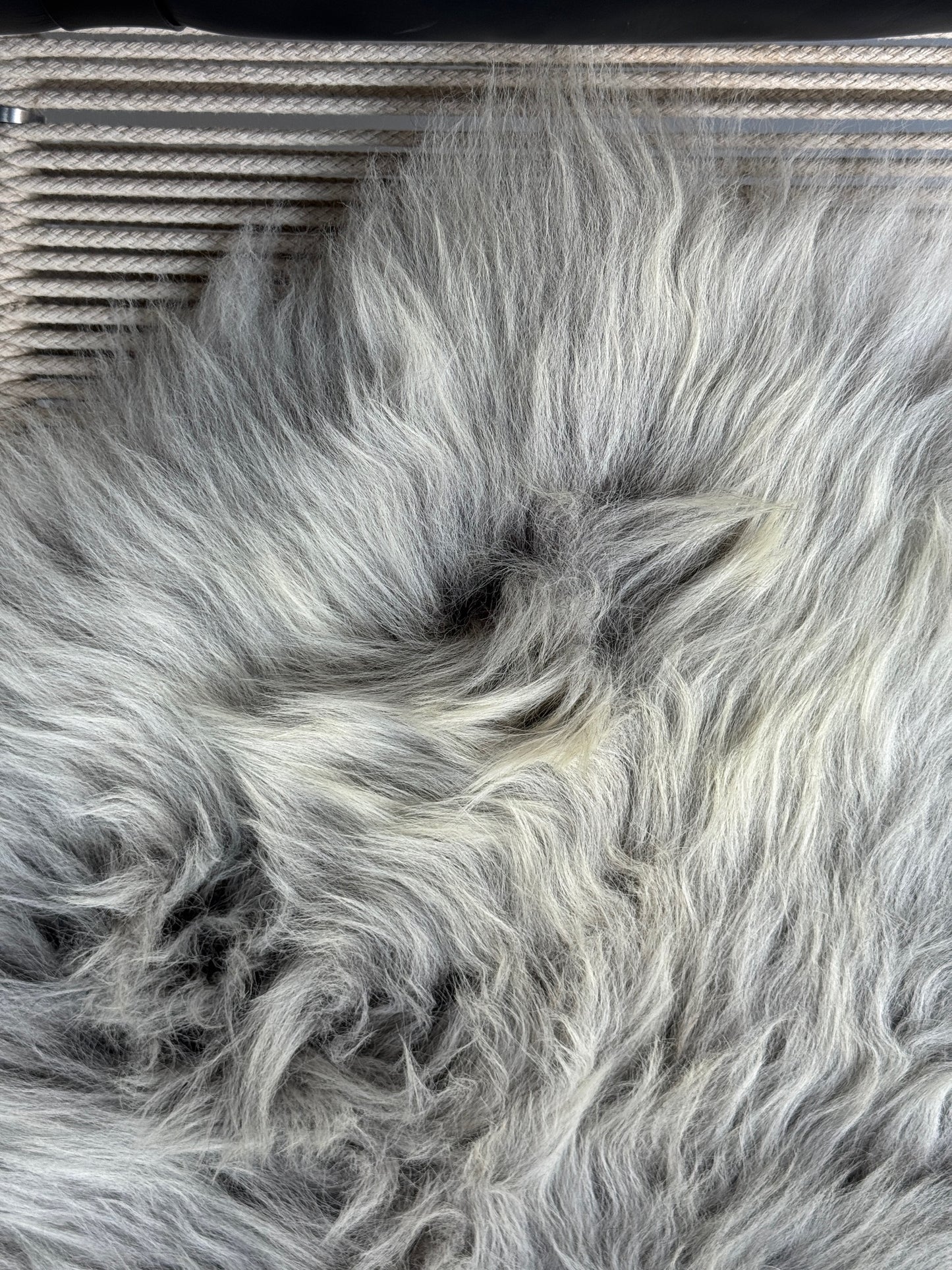 ONE OF A KIND Small Light Grey Welsh Sheepskin