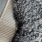 ONE OF A KIND Symmetrical Grey Pattern Medium Wool Gotland Sheepskin