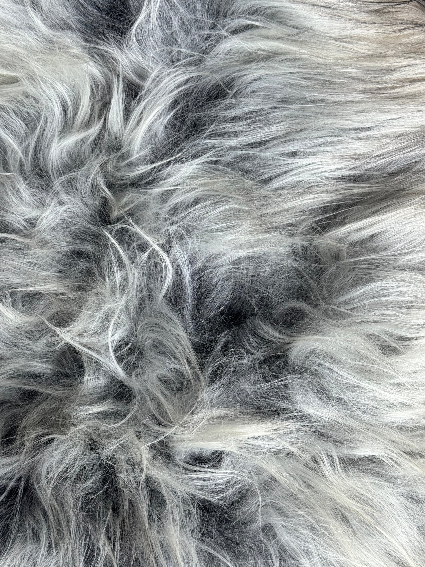 ONE OF A KIND Light Natural Grey Icelandic Sheepskin