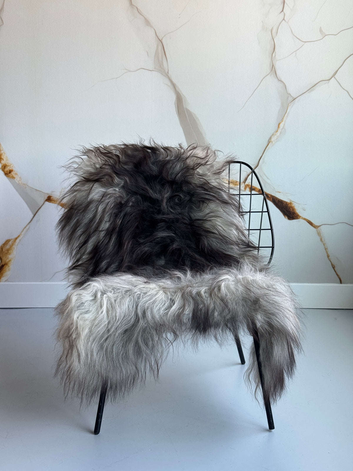 B Grade Natural Grey Icelandic Sheepskin