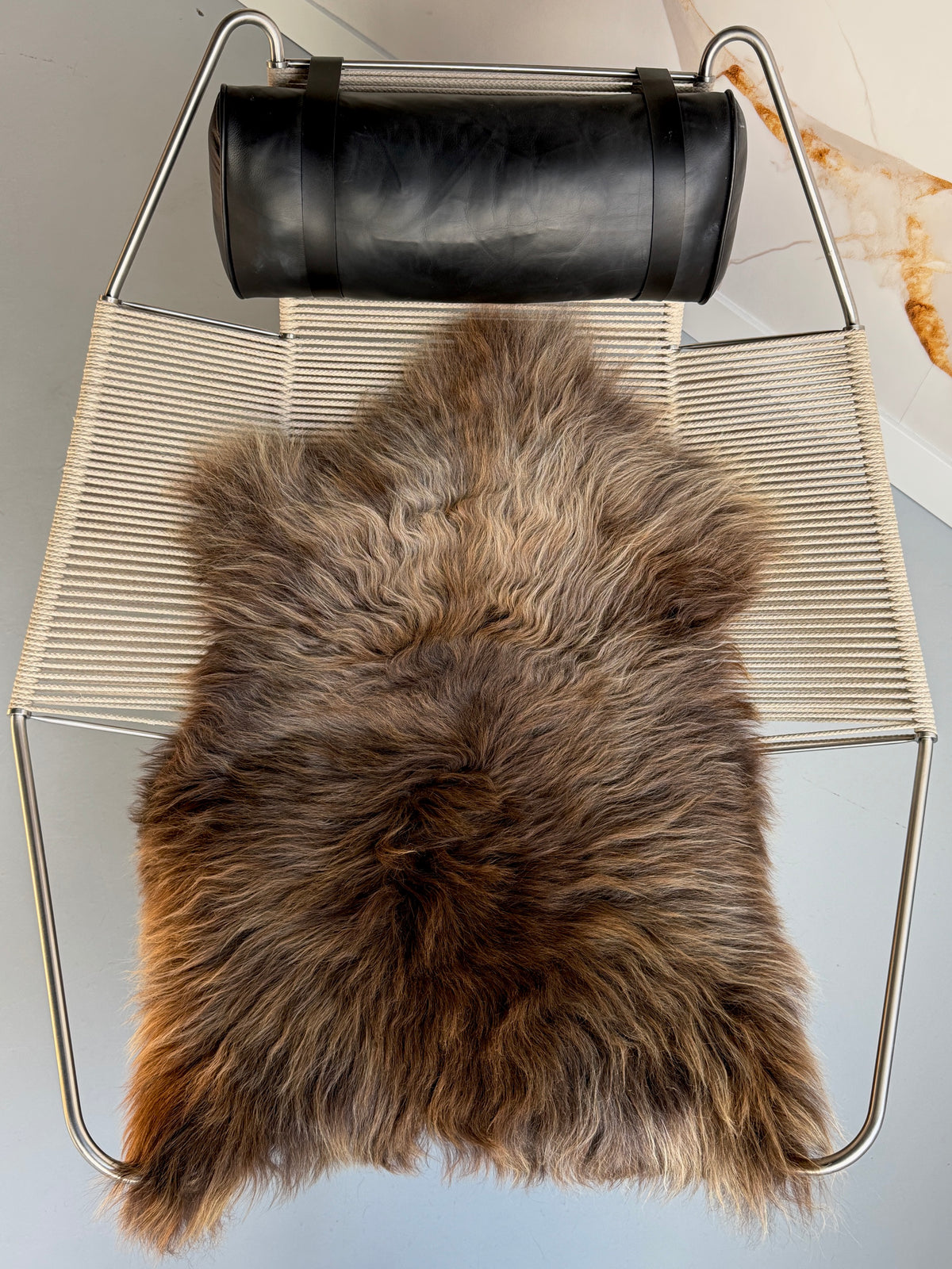 ONE OF A KIND Rare Rusty Brown Icelandic Sheepskin
