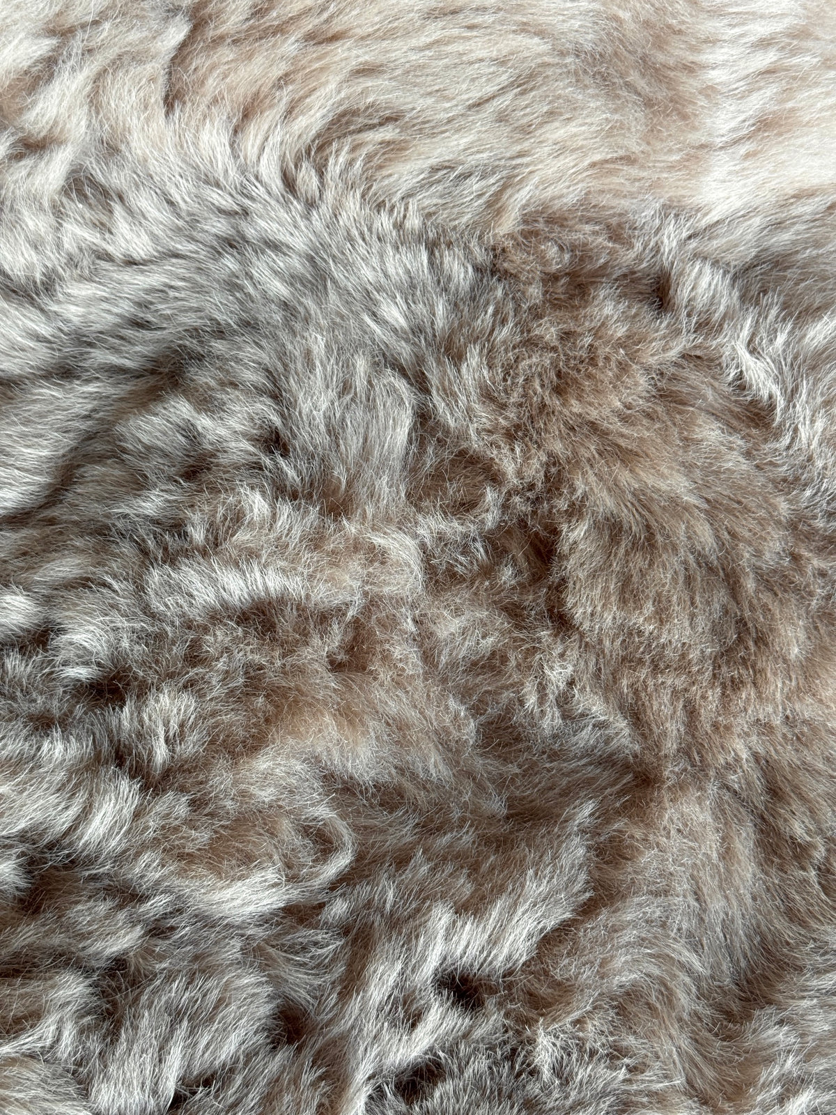ONE OF A KIND Shorn Dark Nude Icelandic Sheepskin