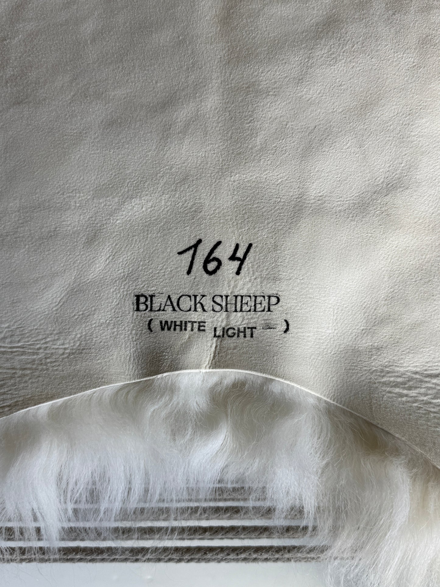 ONE OF A KIND White with Brown top Icelandic Sheepskin