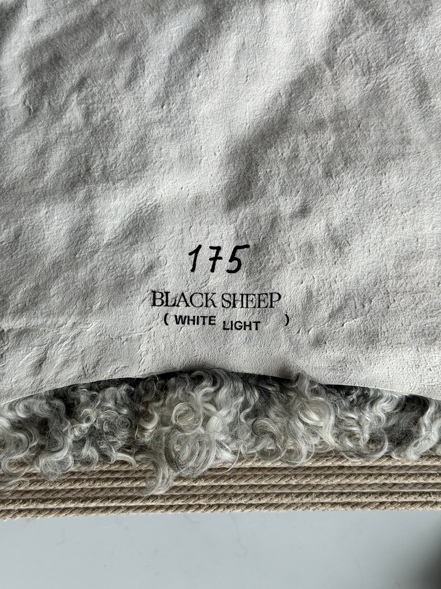 ONE OF A KIND Silver Medium Wool Gotland Sheepskin