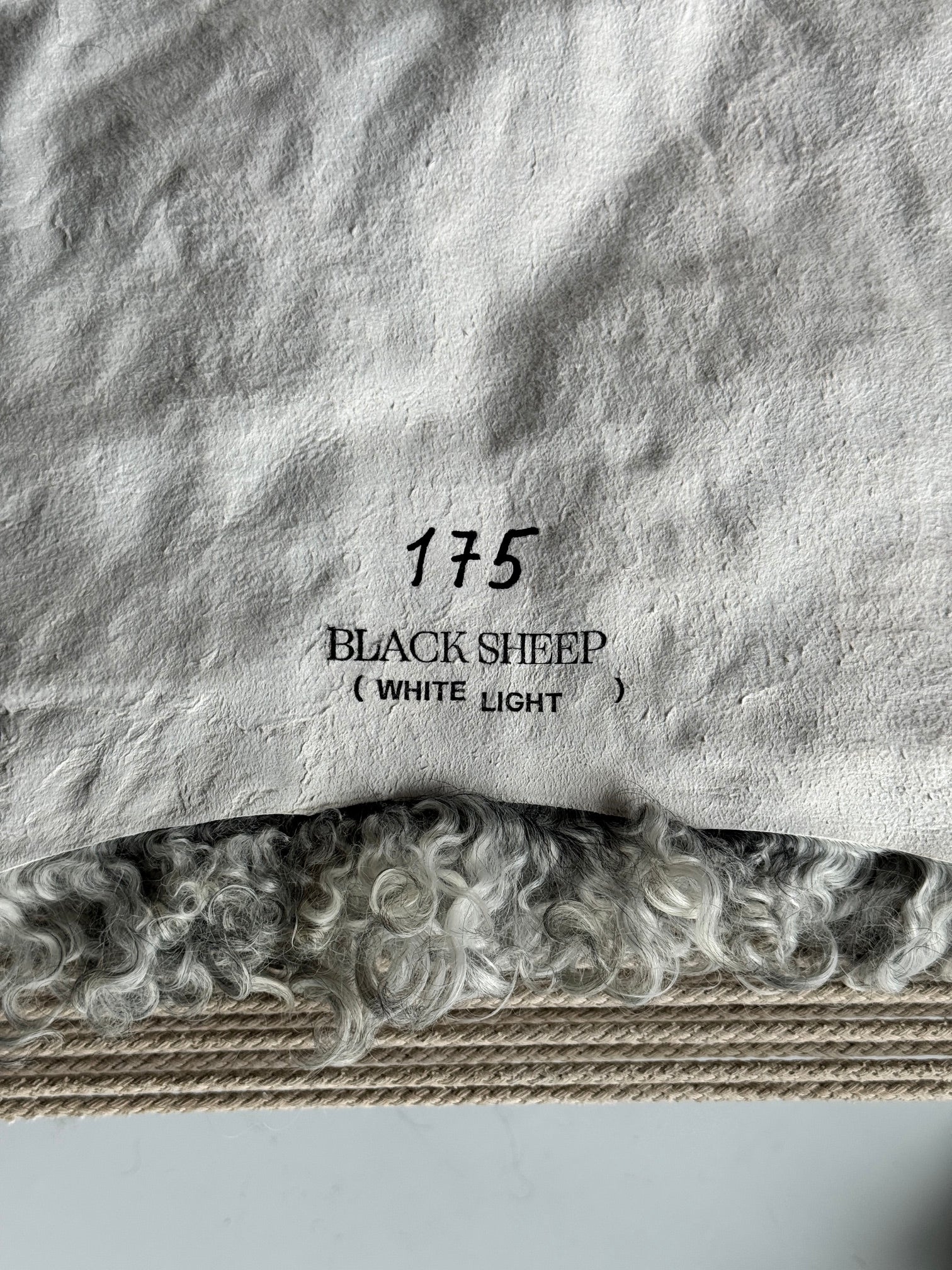 ONE OF A KIND Silver Medium Wool Gotland Sheepskin