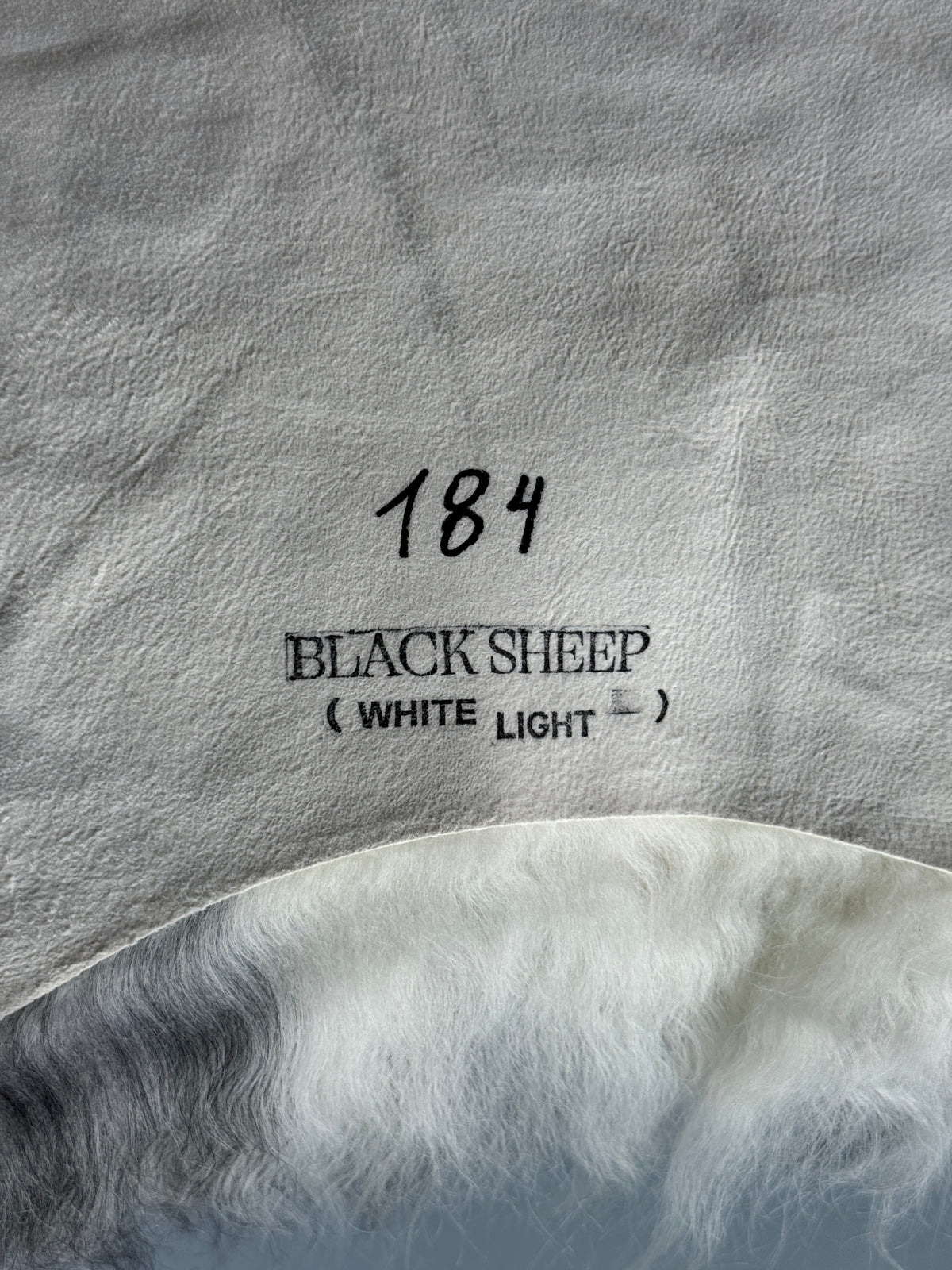 ONE OF A KIND Natural Light/Dark Grey Mix Icelandic Sheepskin