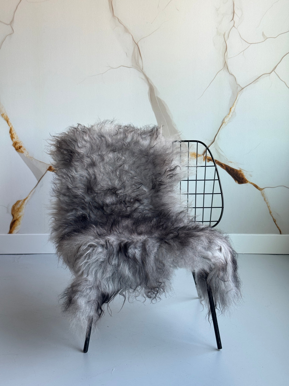 B Grade Natural Grey Icelandic Sheepskin