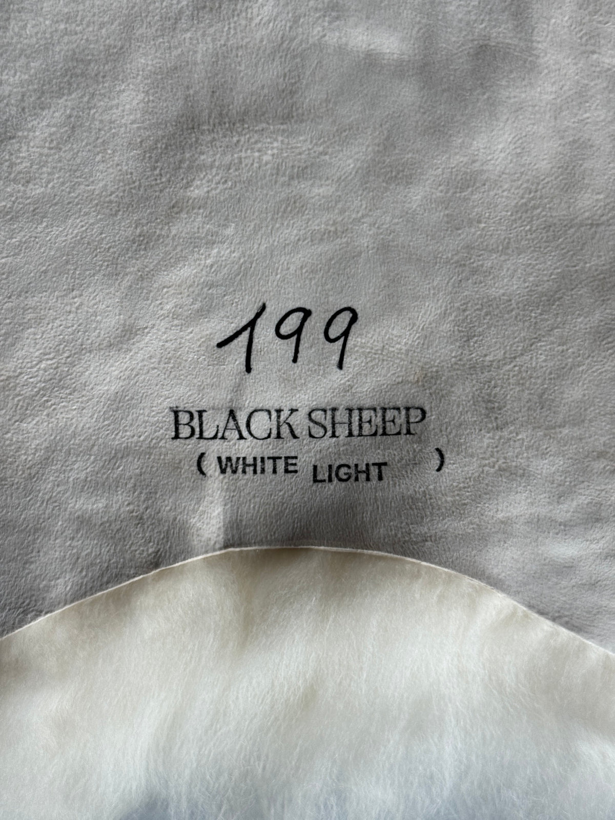 ONE OF A KIND White/Grey/Brown Spots Icelandic Sheepskin