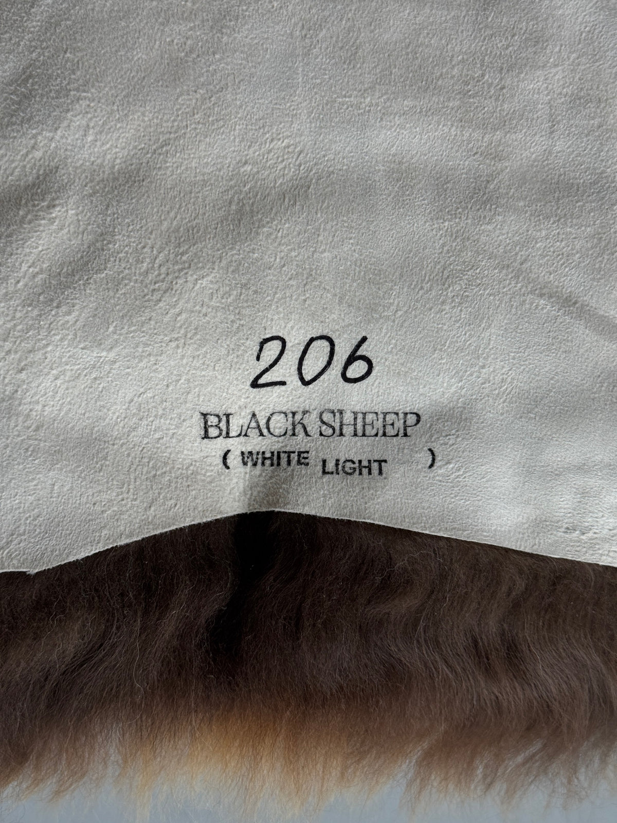 ONE OF A KIND Natural Brown Spotted Icelandic Sheepskin