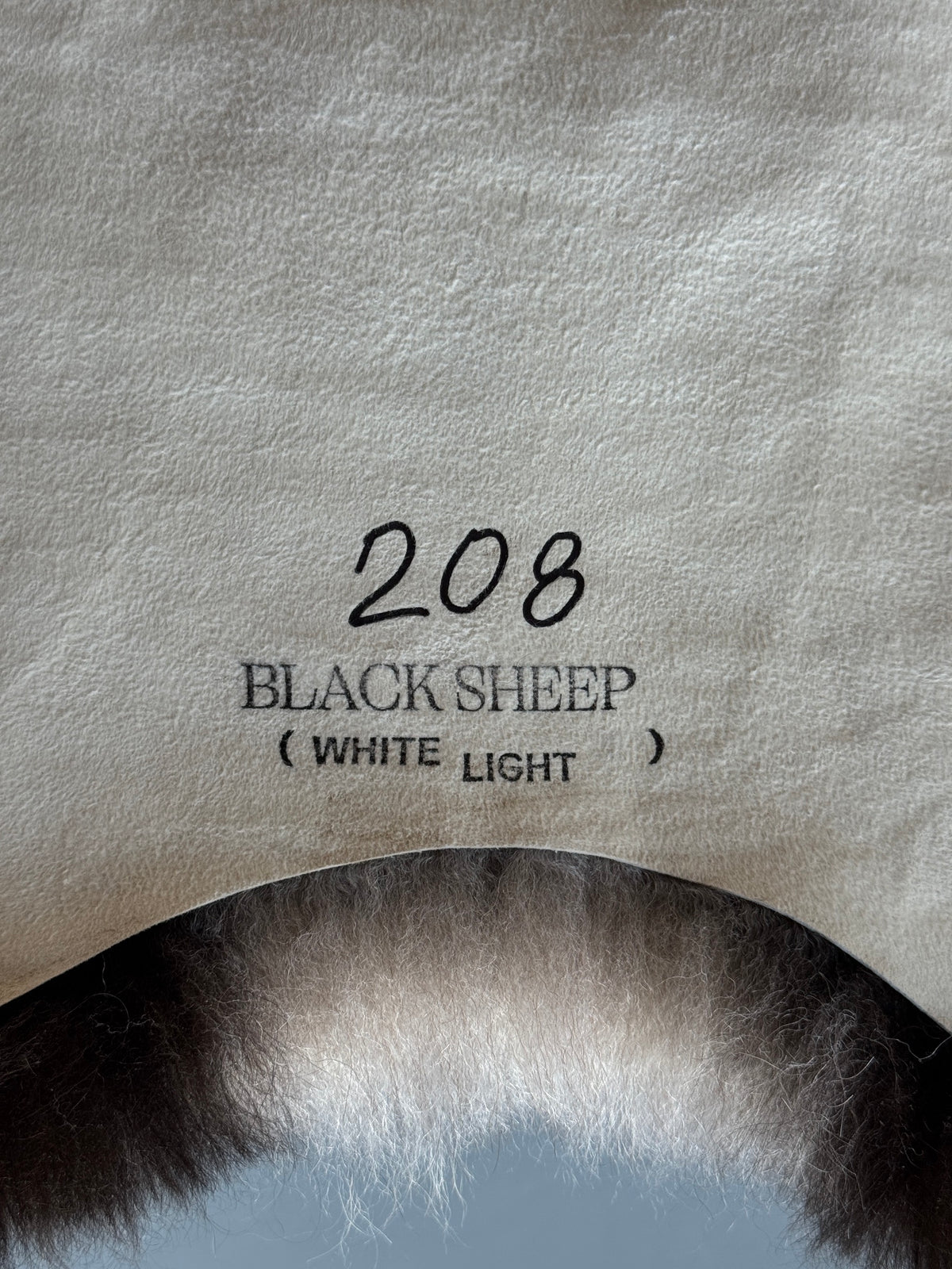 ONE OF A KIND Shorn Grey Dark Edges Icelandic Sheepskin