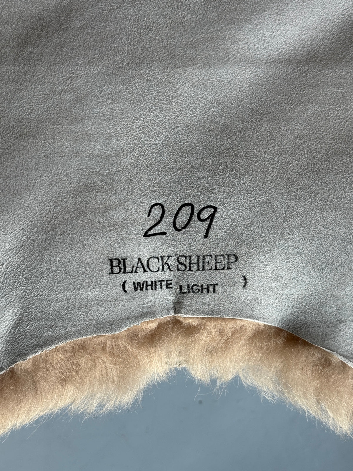 ONE OF A KIND Shorn Dark Nude Icelandic Sheepskin