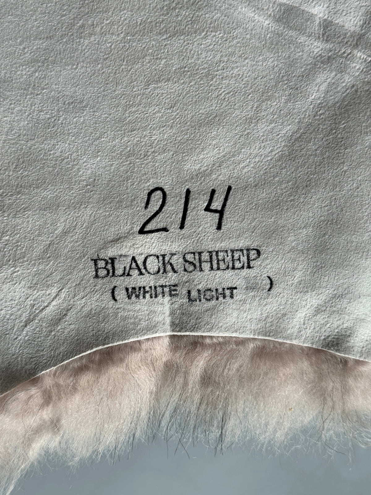 ONE OF A KIND Shorn Nude "Marble" Icelandic Sheepskin