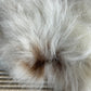 ONE OF A KIND White with single Brown spot Icelandic Sheepskin