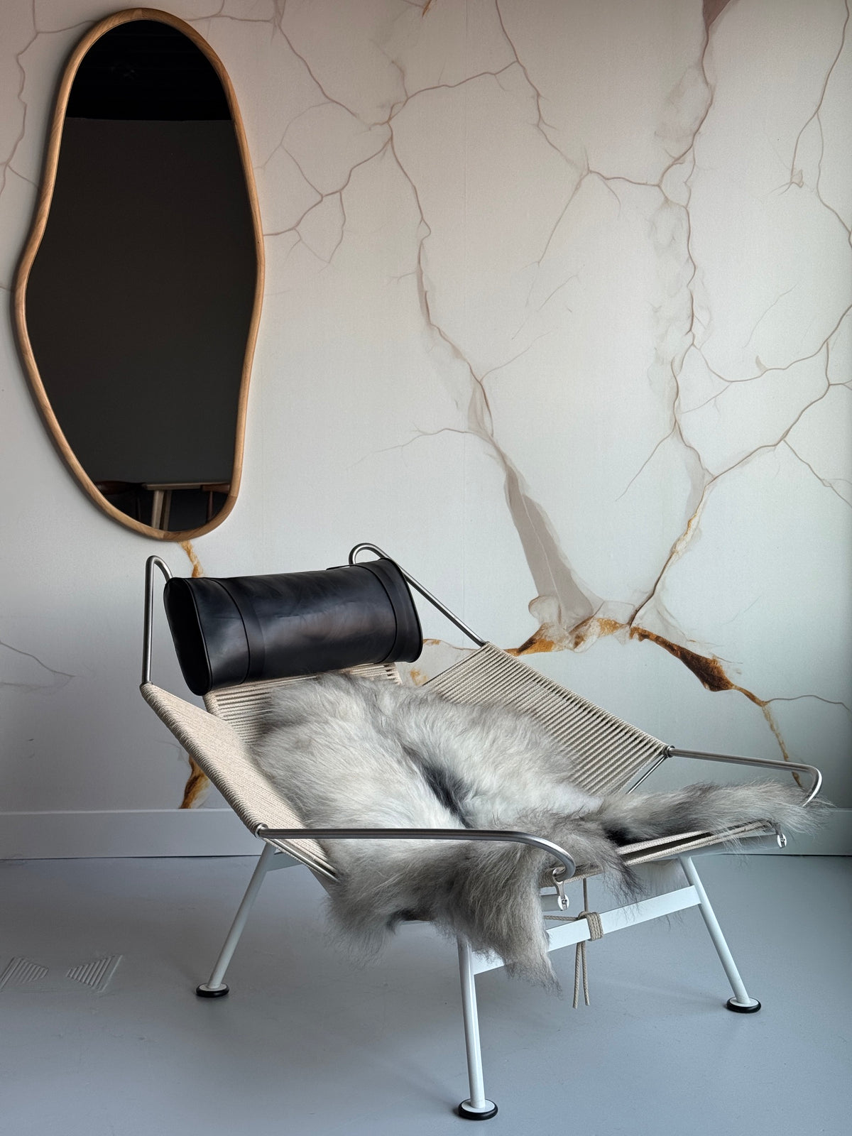 ONE OF A KIND Natural Light Grey Icelandic Sheepskin