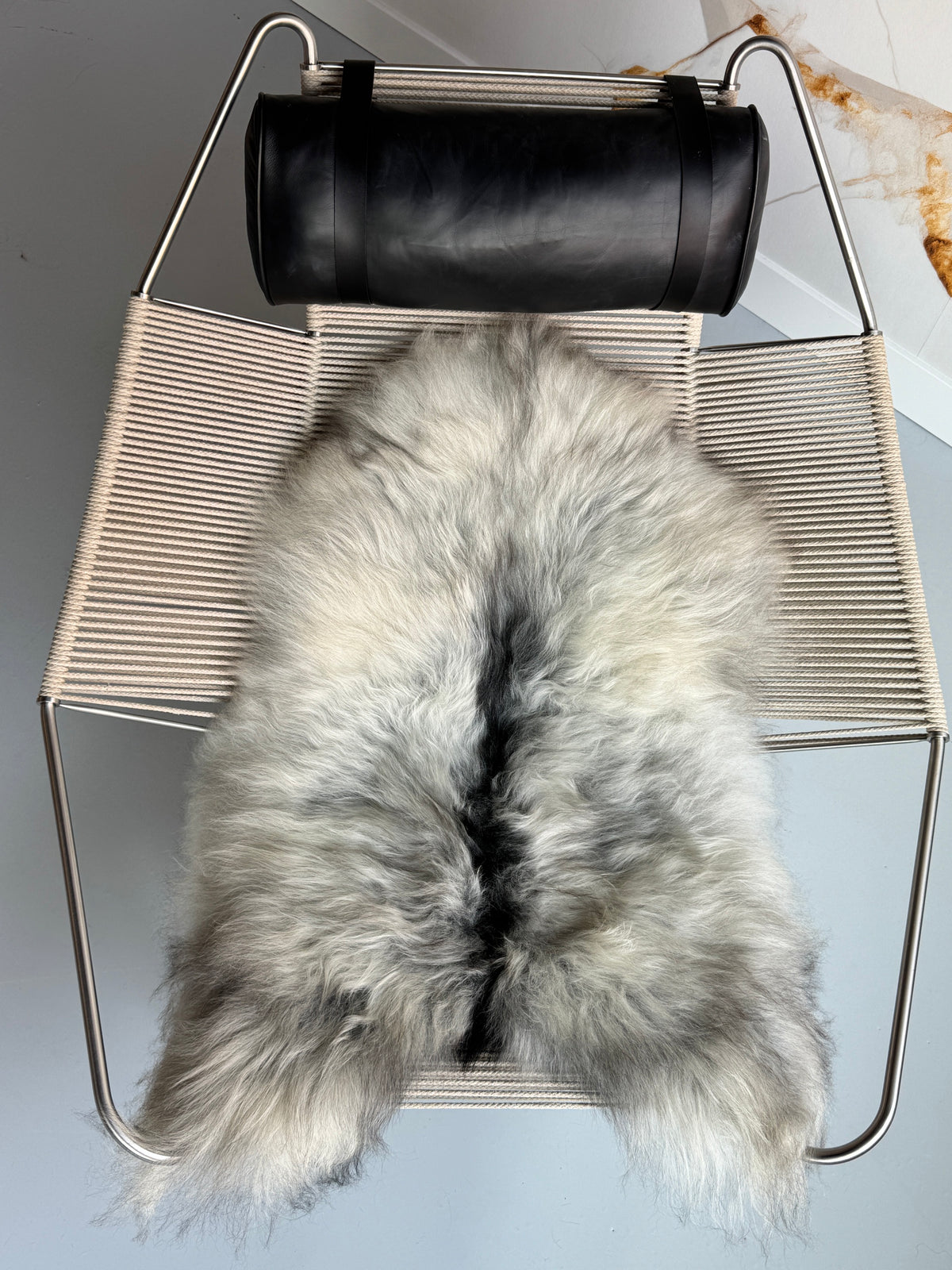 ONE OF A KIND Natural Light Grey Icelandic Sheepskin