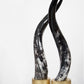 Ankole Dark Decorative Horn Set - Black Sheep (White Light)