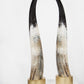 Ankole Dark Decorative Horn Set - Black Sheep (White Light)