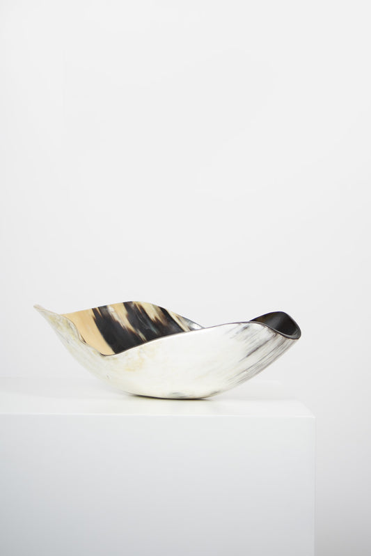 Ankole Horn Light Organic Vessel - Black Sheep (White Light)