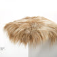 Brown Icelandic Sheepskin Chair Pad - Black Sheep (White Light)
