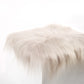 Linen Icelandic Sheepskin Chair Pad - Black Sheep (White Light)