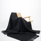 Charcoal Icelandic Wool Throw - Black Sheep (White Light)