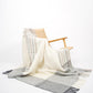 Tartan Pattern Icelandic Wool Throw - Black Sheep (White Light)