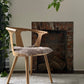 Shorn Taupe Icelandic Sheepskin Chair Pad - Black Sheep (White Light)