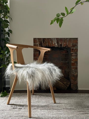 Grey Icelandic Sheepskin Chair Pad