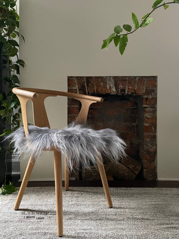 Silver Icelandic Sheepskin Chair Pad