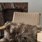 Rectangular Brown Icelandic Sheepskin Pillow Cover - Black Sheep (White Light)