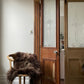 Dark Brown Icelandic Sheepskin - Black Sheep (White Light)