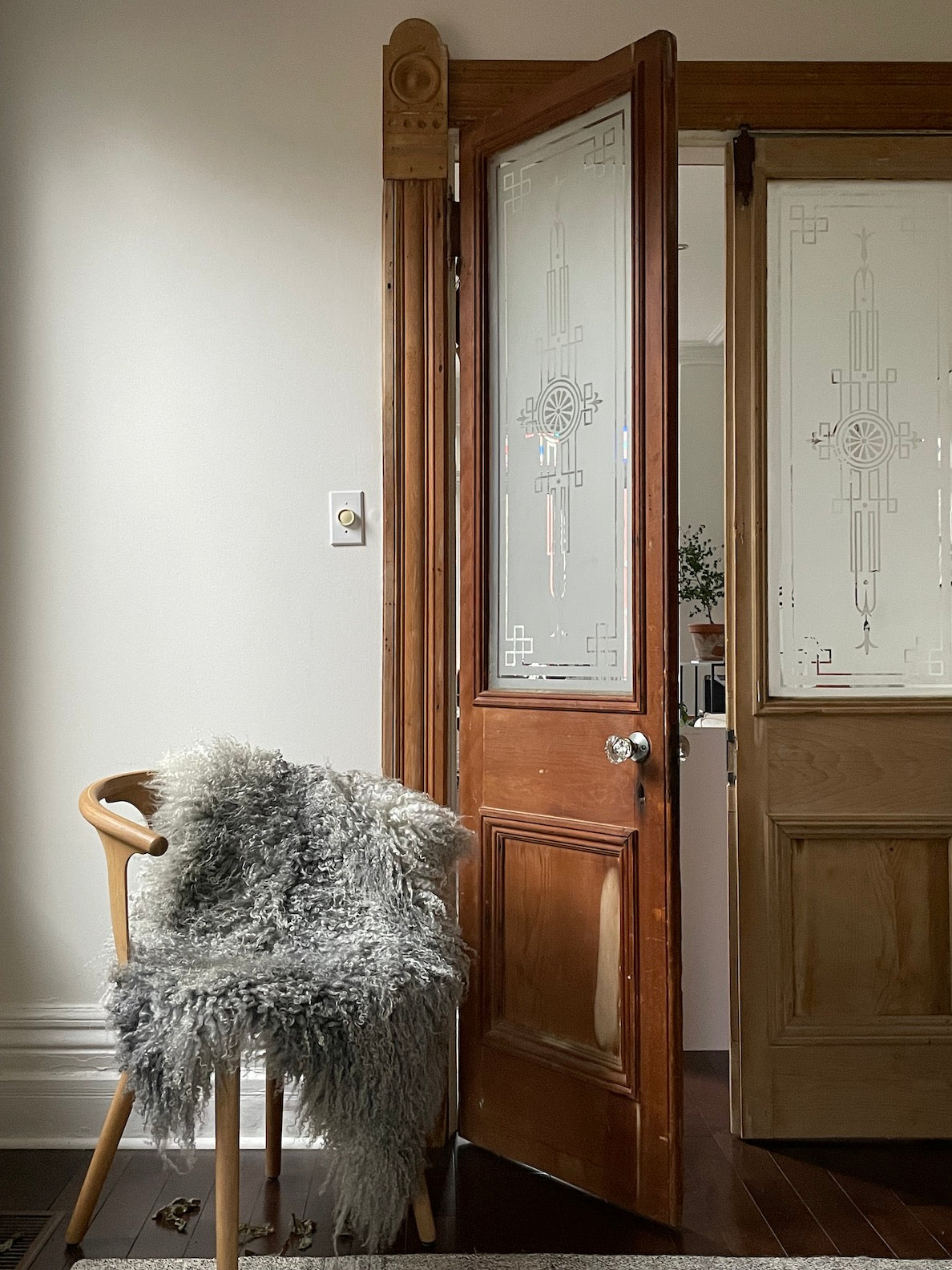 Grey Long Wool Gotland Sheepskin