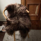 Dark Brown Icelandic Sheepskin - Black Sheep (White Light)