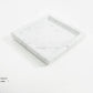 Bianco Carrara Marble Square Tray - Black Sheep (White Light)