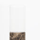 Dark Emperador Marble and Glass Vase - Black Sheep (White Light)