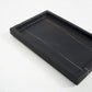 Lauren Black Marble Large Rectangular Tray - Black Sheep (White Light)