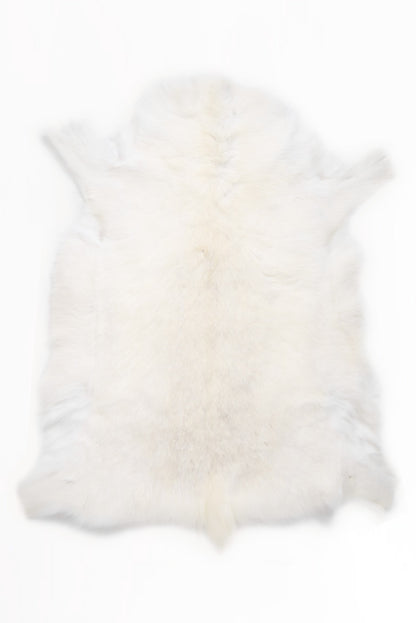 White Sami Reindeer Hide - Black Sheep (White Light)