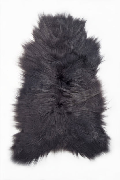 Steel Icelandic Sheepskin - Black Sheep (White Light)