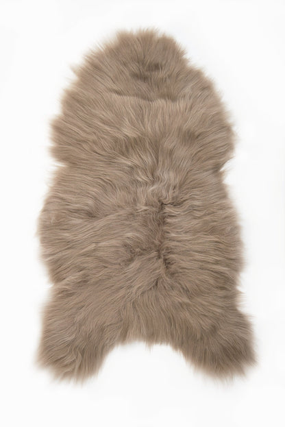 Taupe Icelandic Sheepskin - Black Sheep (White Light)