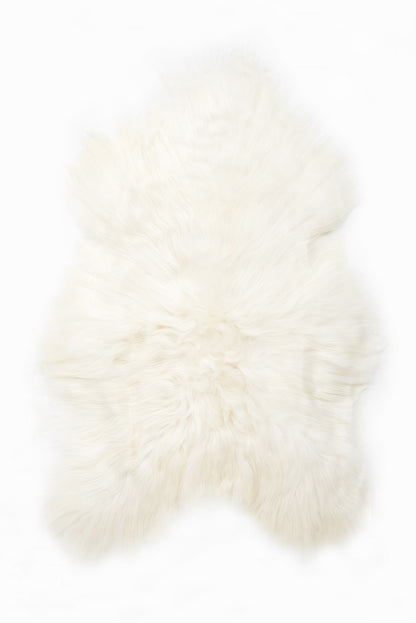 White Icelandic Sheepskin - Black Sheep (White Light)