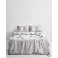 Lavender Grey Italian Linen Duvet Set - Black Sheep (White Light)