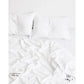 White Italian Linen Duvet Set - Black Sheep (White Light)